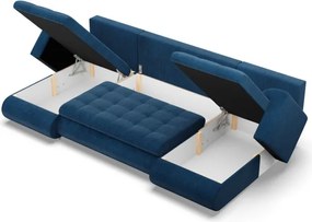 Sedacia súprava FORESTA ULL Poso v tvare U tmavomodrá