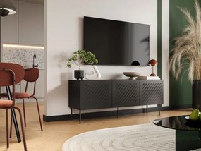 TV stolík Siena 150 cm čierny