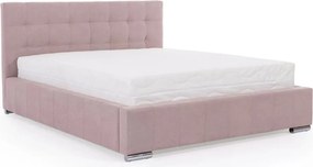 Manželská posteľ Firenzo s úložným priestorom 180x200 - ružový zamat Soro 61