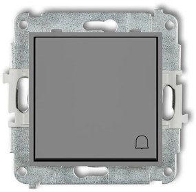 Vypínač zvonček sivý mat 27MWP-4 mini