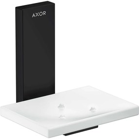 AXOR Universal Rectangular miska na mydlo s držiakom, matná čierna, 42605670