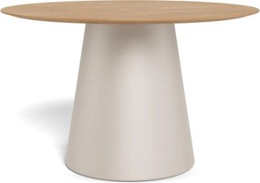 Okrúhly jedálenský stôl Soli 120 cm dub prírodný/kašmírový