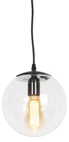 Moderná závesná lampa priehľadná 20 cm - Pallon