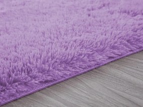 TZ Fialový obdĺžnikový shaggy koberec Lana Rozmer: 120x170