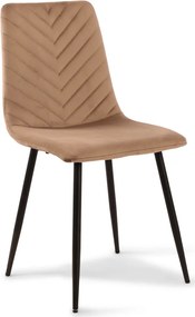 Jedálenská stolička Harry, svetlo hnedá látka