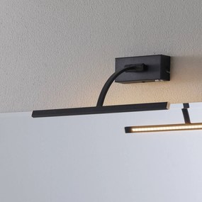 Nástenné LED svietidlo Matisse šírka 34 cm, čierne