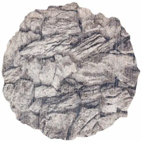 Koberec TINE 75417B skala, kameň - krém / sivý