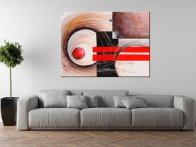 Gario Ručne maľovaný obraz Ohnivé tvary Rozmery: 120 x 80 cm