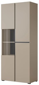 Vitrína Crossroad C12 (congo + čierna). Akcia -20%. Vlastná spoľahlivá doprava až k Vám domov. 1118166