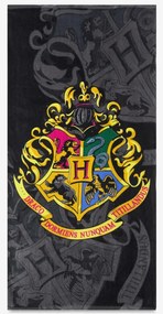 DETSKÝ BAVLNENÝ UTERÁK HARRY POTTER 70X140 CM VZOROVANÁ