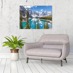 Sklenený obraz - Národný park Banff (70x50 cm)