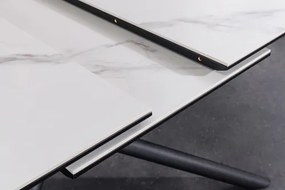 Rozkladací jedálenský stôl Mikado 46495 180/230x90cm Ceramik white marble  - Komfort-nábytok