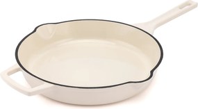 Elmich Smaltovaná liatinová panvica Ember 26 cm krémovobiela