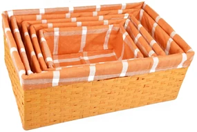 Úložný box oranžový Rozmery (cm): 22x15, v. 8