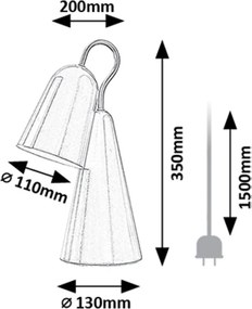 Rabalux RABAL stolná lampa 74225