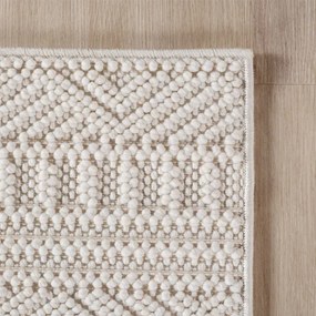 Koberec HELIX 3D boho krémový