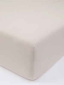 Jersey plachta do postieľky s elastanom Deluxe 60 × 120 cm – prírodná
