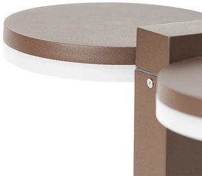 Stojaca vonkajšia lampa hrdzavohnedá 50 cm vrátane LED 2-svetlo IP44 - Esmee