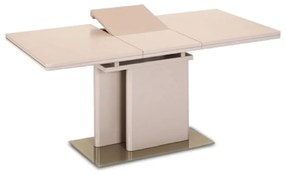 Kondela Jedálenský rozkladací stôl, VIRAT, capuccino extra vysoký lesk
