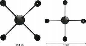 BERGE LED luster stropné svietidlo 2xE27, rolovací, priehľadný štvorec