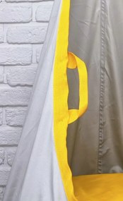 Závesný vak LILI - žlto / sivý