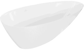 Mexen Milano, voľne stojaca vaňa z konglomerátu 150 x 82 cm, biela lesklá, 57301508510