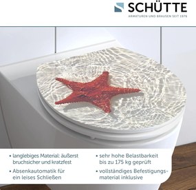 Eisl Sanitär WC sedadlo MDF Soft Close Red Starfish High Gloss 80541