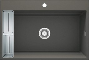 Deante Magnetic, 1-komorový granitový drez 760x520x220mm, antracitová metalíza, DEA-ZRM_T10B