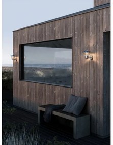 Nordlux - Vonkajšie nástenné svietidlo VEJERS 1xE27/60W/230V IP54 strieborné