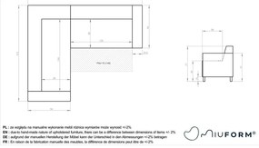 Svetlosivá rozkladacia/s úložným priestorom rohová pohovka (ľavý roh/do L) Classy Sophie – Miuform