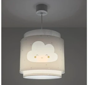 Dalber 76012E - Detský luster BABY DREAMS 1xE27/15W/230V šedá PI557