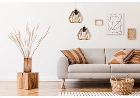 Luster na lanku BERGO 2xE27/60W/230V čierna