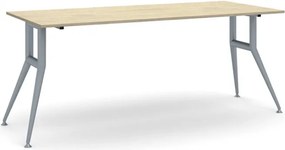Rokovací kancelársky stôl WIDE, 180x80 cm, dub prírodný