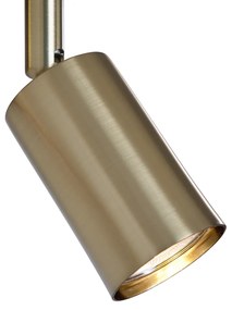 Moderná nástenná lampa zlatá s USB-C naklápacia - Rex