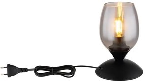 Globo 24007S - Stolná dotyková lampa KUWAITA 1xE14/25W/230V čierna