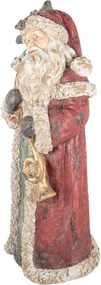 Červená vianočná dekorácia Santa - 35*28*83 cm