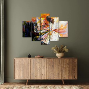 Obraz - Žena hrajúca na piáno (150x105 cm)