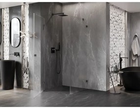Mexen Lunar-B L sklápací sprchový kút ľavý 80 x 80 cm, číre sklo, brúsený grafit, 832L-080-080-66-00-L