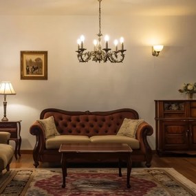 Brilagi - Luster na reťazi CLASSIC 6xE14/60W/230V mosadz