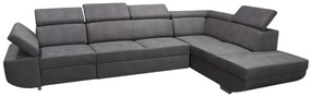 Rohová rozkladacia sedačka MAXIM MAXI P antracit