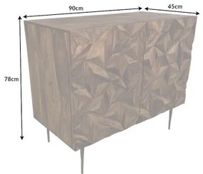 Komoda/Bar 43450 Stone 90cm Drevo Palisander  - Komfort-nábytok