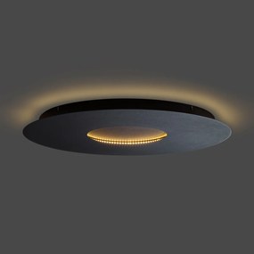 Moderné stropné svietidlo čierne 60 cm vrátane LED s 3-stupňovým stmievaním - Morning