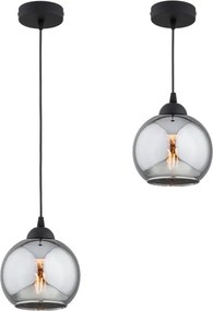 Brilagi - Luster na lanku DIOR 1xE27/60W/230V čierna/dymovošedá