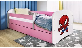 Detská posteľ Babydreams Spiderman ružová
