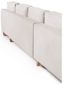 Béžová menčestrová rozkladacia rohová pohovka (ľavý roh/do tvaru "U") Tori – Bonami Selection