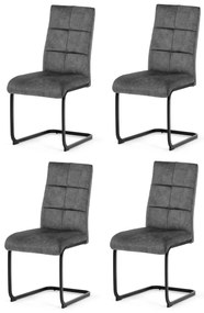 Súprava jedálenských stoličiek Vintage DCL-D1275GREY4, 4 ks