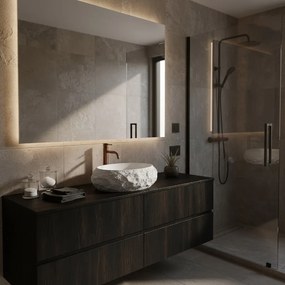 Rea Mika Ivory, umývadlo na dosku 500x380x150 mm, ecru-imitácia kameňa, REA-U7350