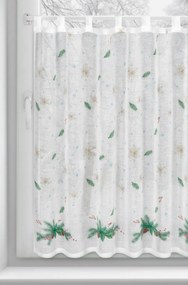 KRÁTKA VIANOČNÁ ZÁCLONA NA PÚTKACH XMAS1 90X150 CM VIACFAREBNÁ