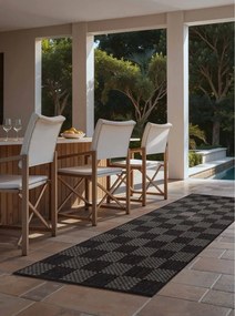 Čierny/krémový vnútorný a vonkajší behúň 80x200 cm Haringey Dorothy – Ted Baker