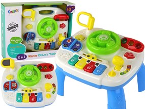 Lean Toys Náučný interaktívny stôl 2v1 - autíčka